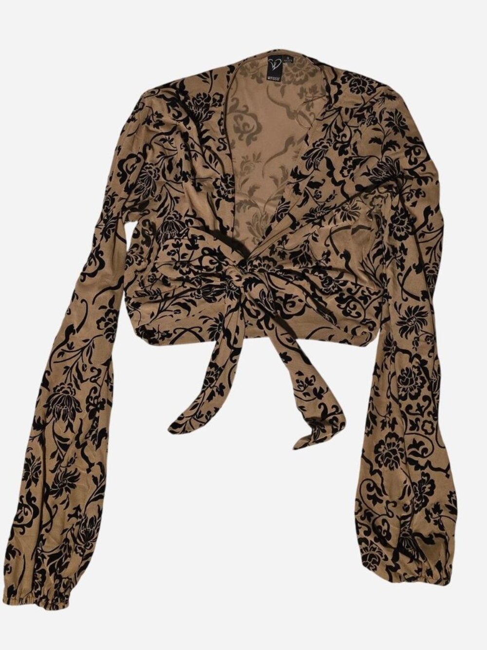 Windsor Women's Brown and Tan Blouse